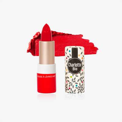 Rouge à lèvres le Vrai Rouge mat, Charlotte Bio (3,5 gr)