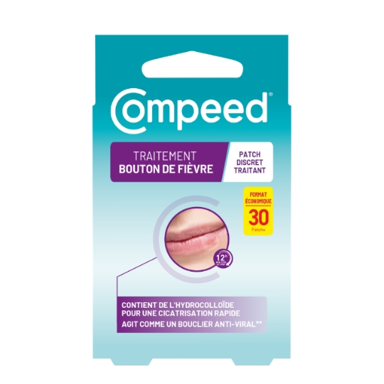 Patchs Discret Traitement Bouton de fièvre à l'Hydrocolloïde COMPEED