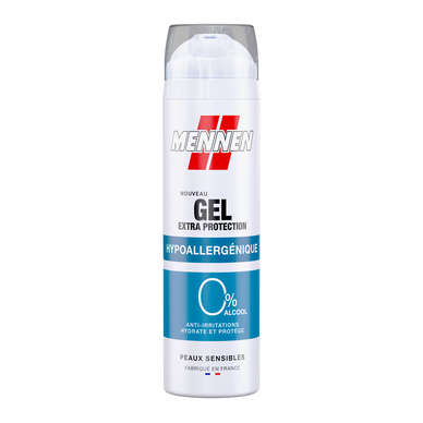Gel de rasage hypoallergénique 0% alcool MENNEN - spray 200ml