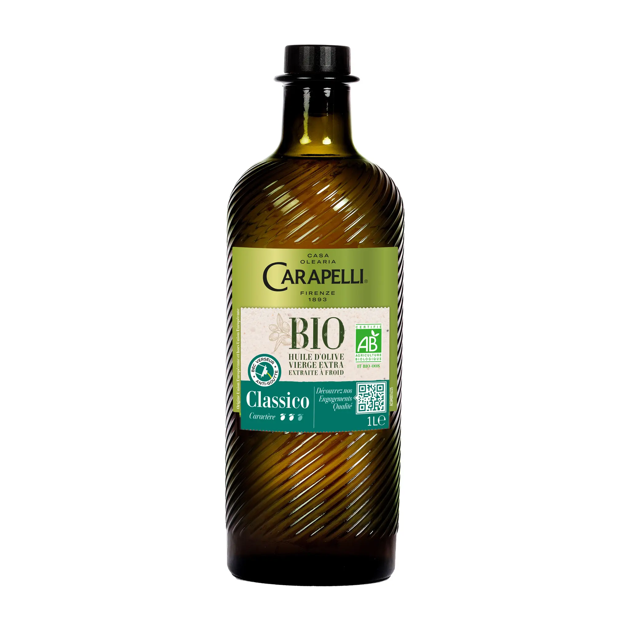 CARAPELLI Huile d'olive vierge extra bio Classico