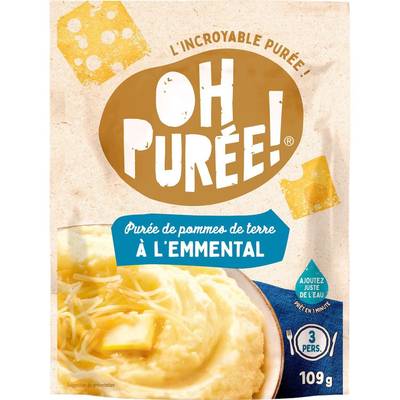 Oh Purée ! Purée de pommes de terre à l'emmental, 109g