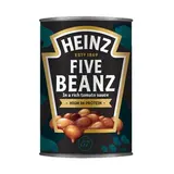 Heinz Mélange de cinq haricots cuisiné à la sauce tomate - Five Beanz in tomato sauce en conserve, 415g