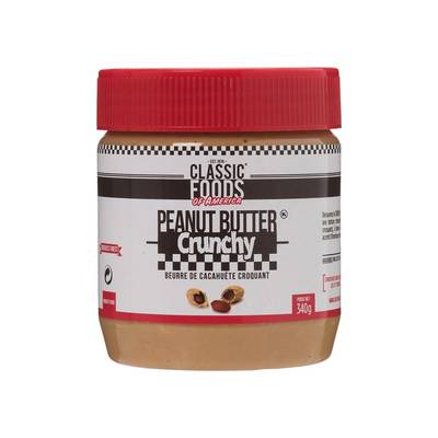 Classic Foods of America Peanut Butter Crunchy - Beurre de cacahuète croquant, 340g