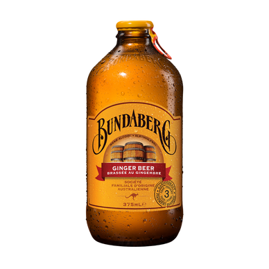 Boisson gazeuse sans alcool Ginger Beer aromatisée au gingembre BUNDABERG - Bouteille 37,5cl