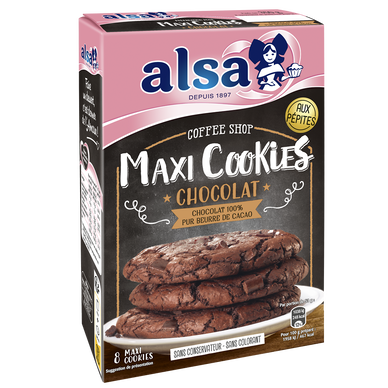 Préparation pour maxi cookies chocolat ALSA, 350g