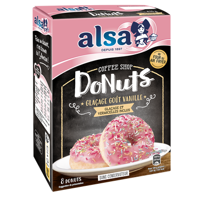 Préparation pour donuts avec glaçage ALSA ,  paquet 410g