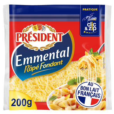 Emmental râpé fondant PRESIDENT - 200g
