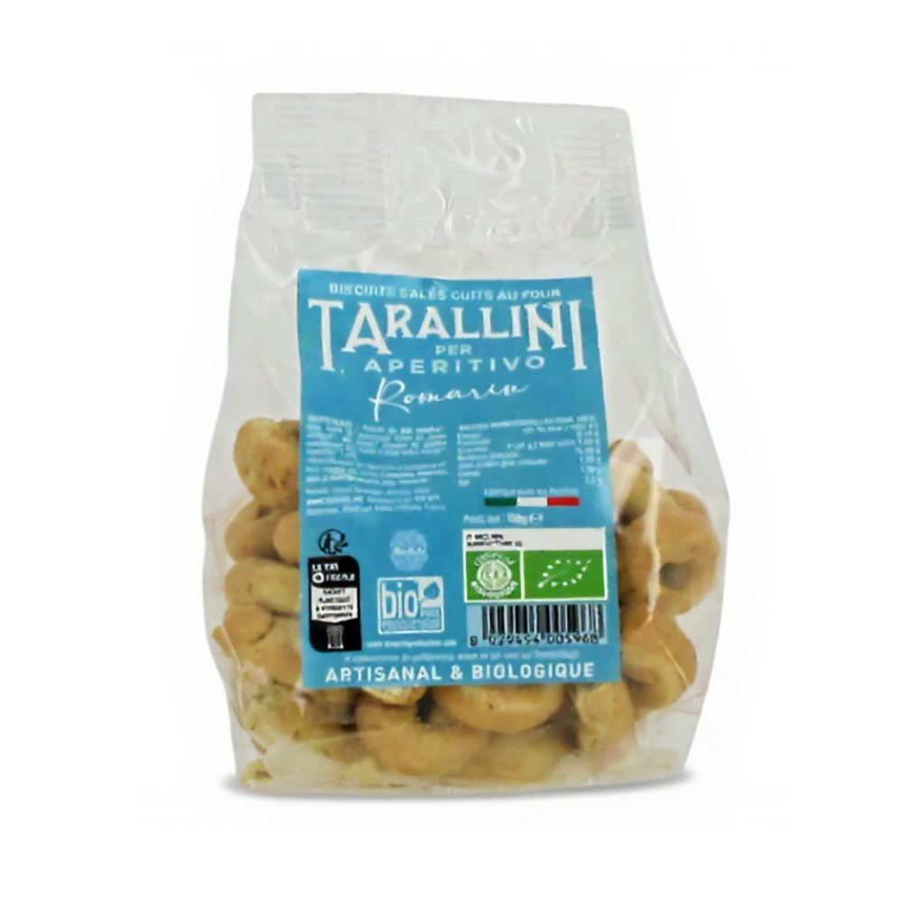 Biscuits apéritif tarallini romarin bio