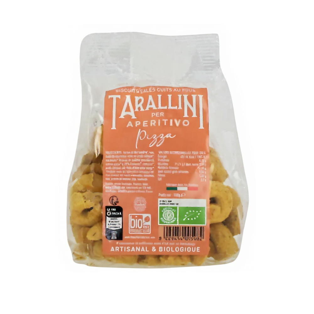 Biscuits apéritif tarallini pizza bio