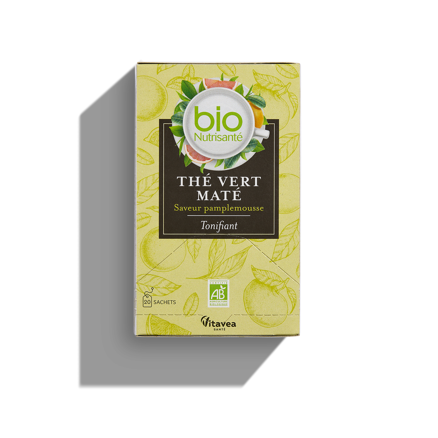 Thé vert maté pamplemousse bio x 20
