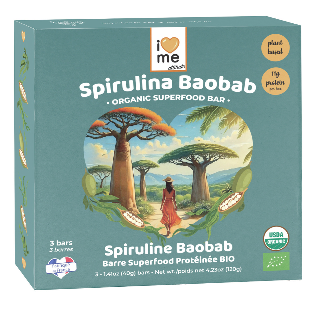 Barre spiruline baobab protéinée bio