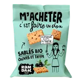 Sablés apéritifs olives et thym bio
