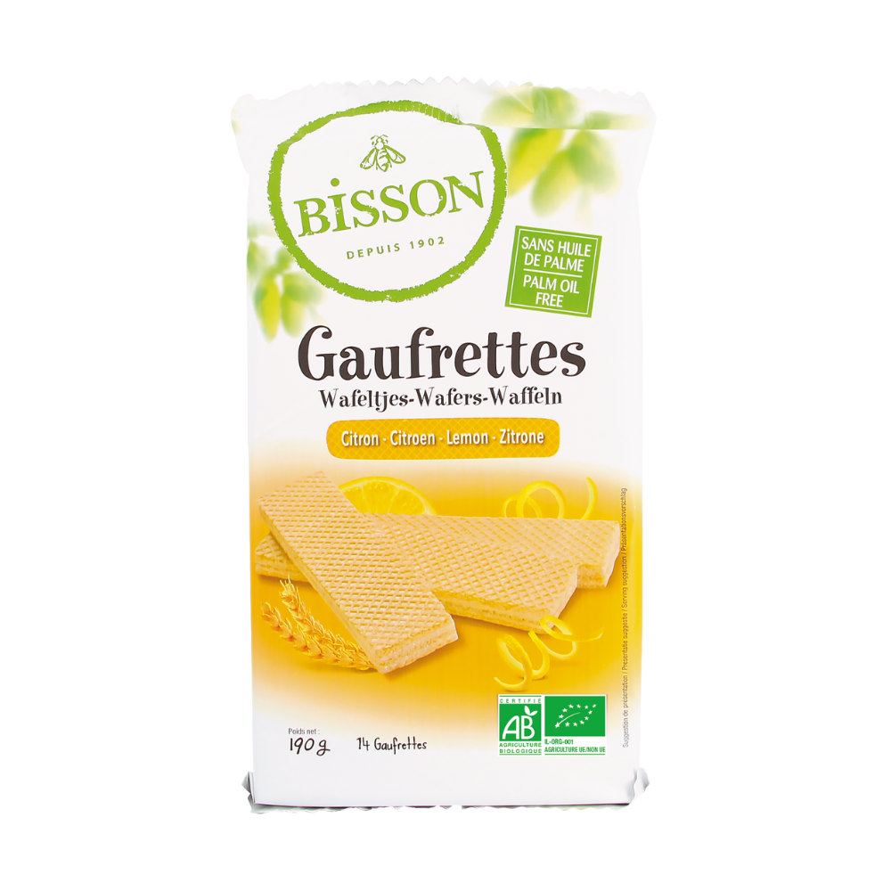 Biscuit gaufrettes citron bio