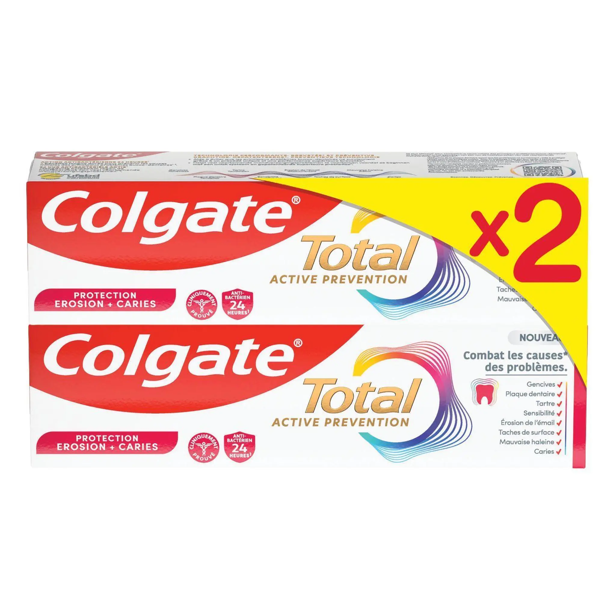 COLGATE Total dentifrice active prévention caries
