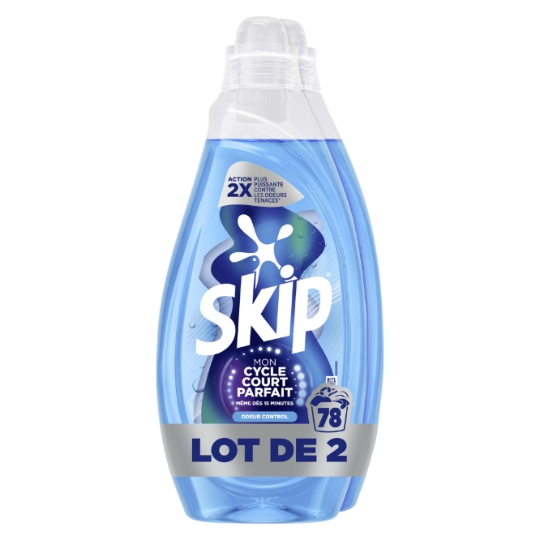 Lessive Liquide Mon Cycle Court Parfait Odeur Control SKIP