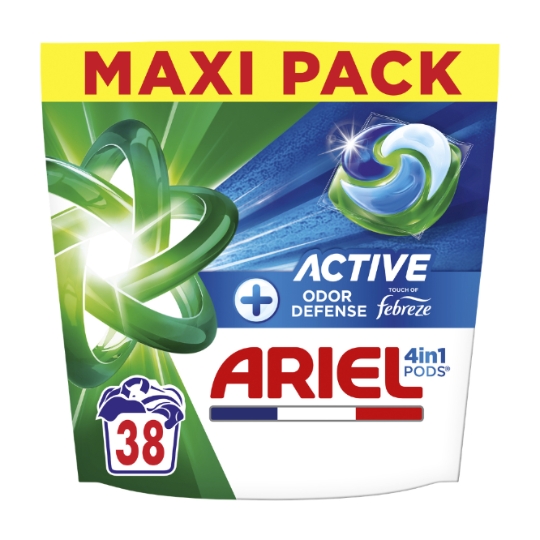 Lessive Capsules Active Contre Les Odeurs 4 in Pods ARIEL