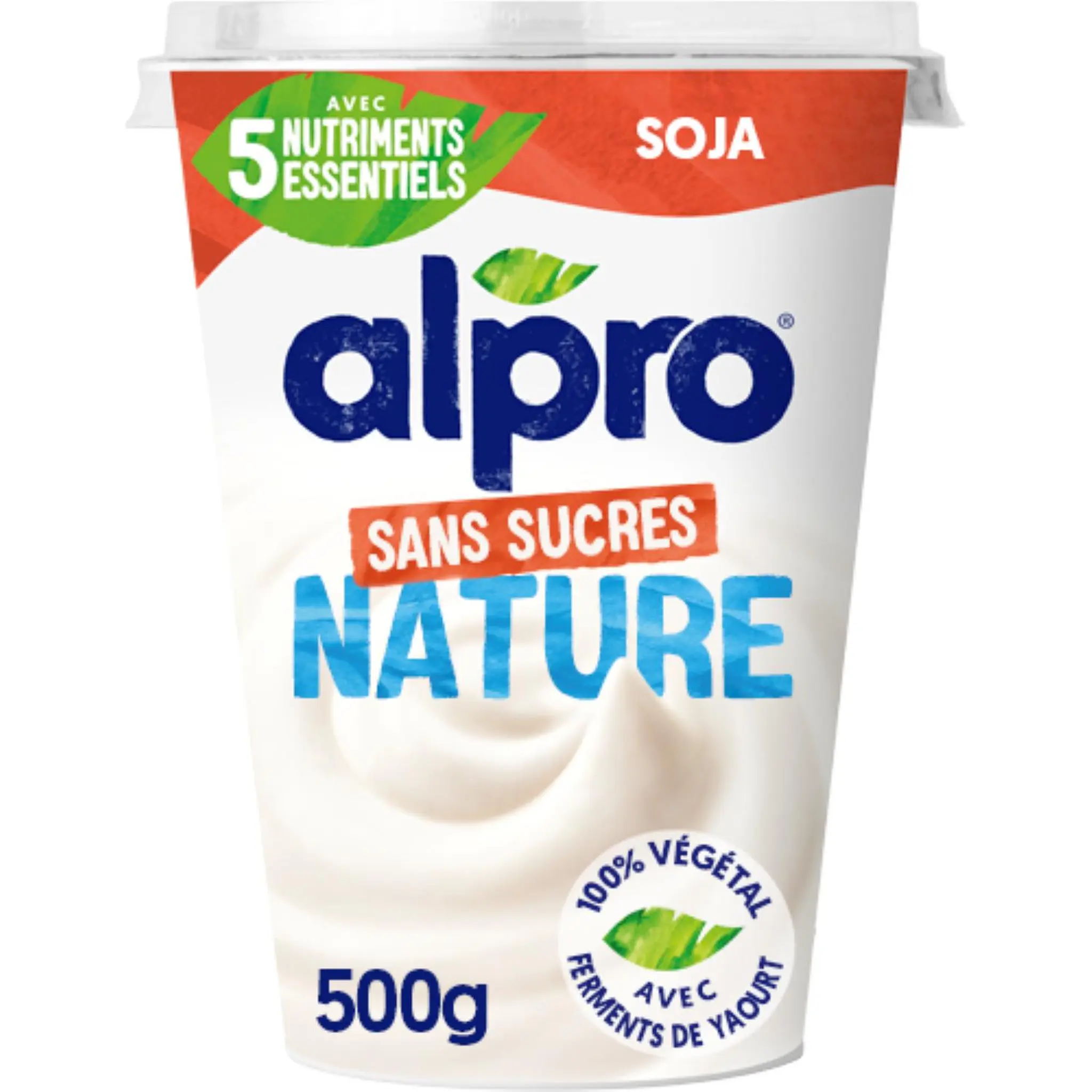ALPRO Dessert végétal au soja nature sans sucres