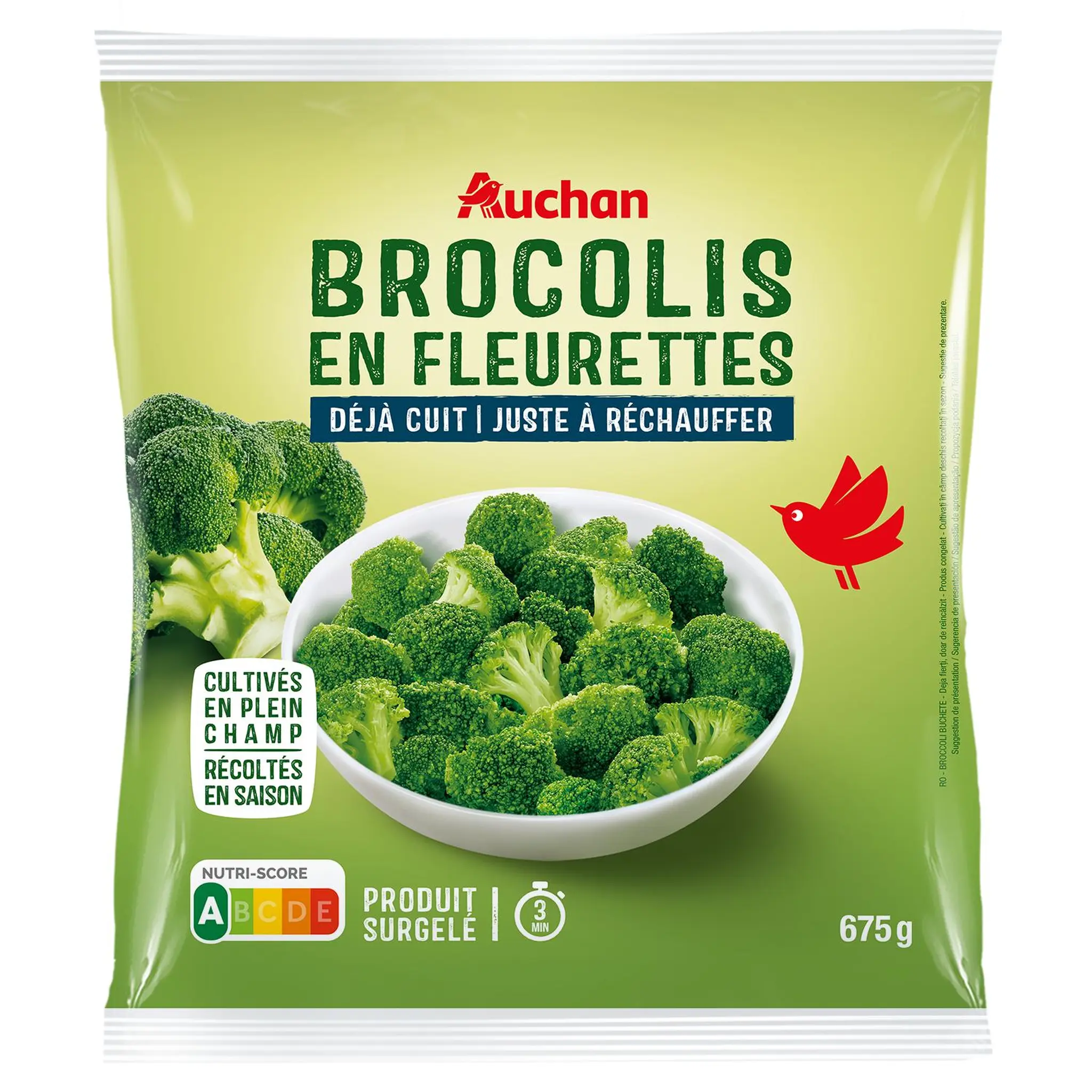 AUCHAN Déjà cuit - Brocolis en fleurettes