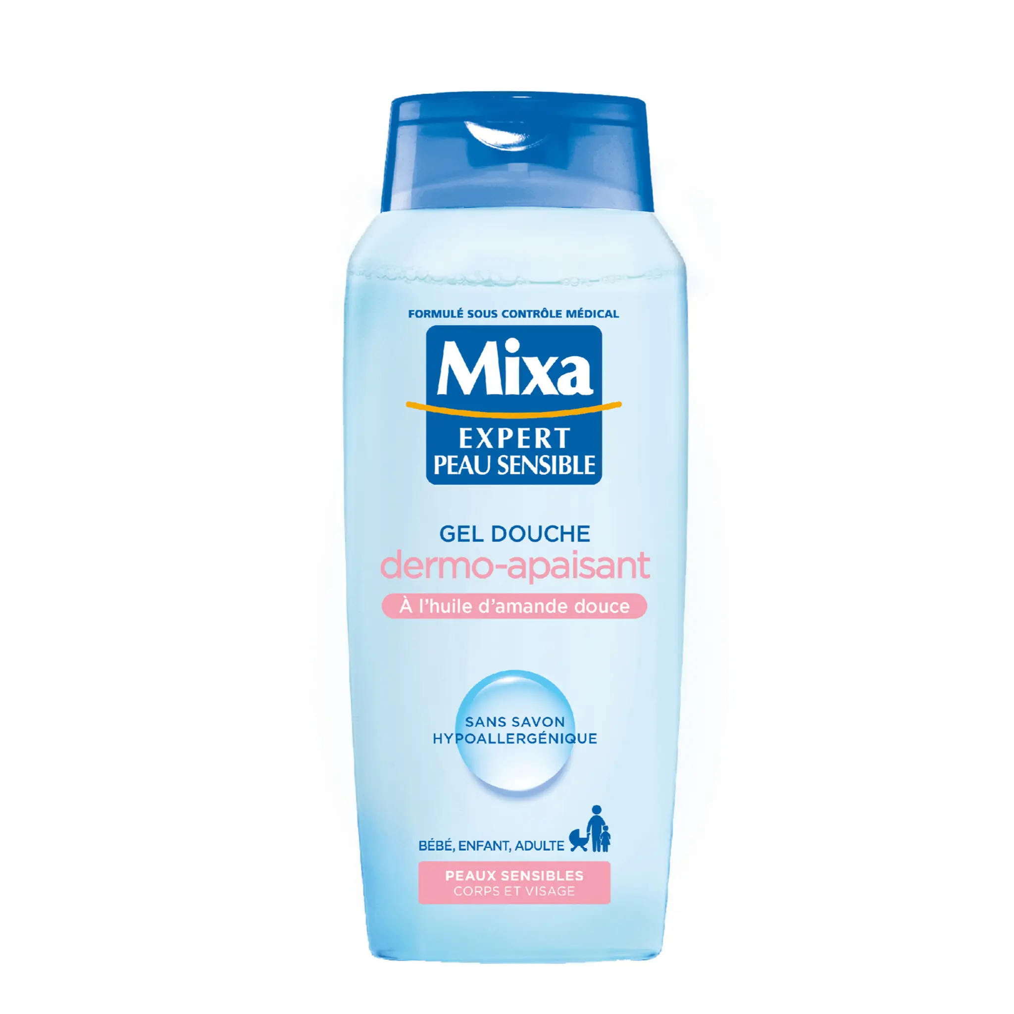 MIXA Gel douche dermo-apaisant à l'huile d'amande douce
