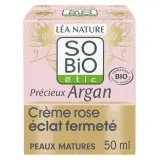 SO BIO ETIC Précieux Argan Crème rose éclat fermeté à l'huile d'argan bio, huile de camélia bio et collagène végétal peaux matures
