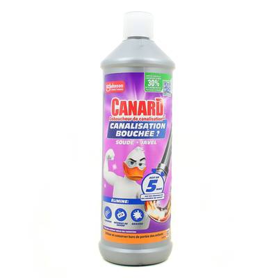 Canard Déboucheur de Canalisations Soude et Javel, 1L