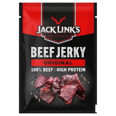 Jack Links Viande séchée Boeuf original au poivre noir en sachet, 40g