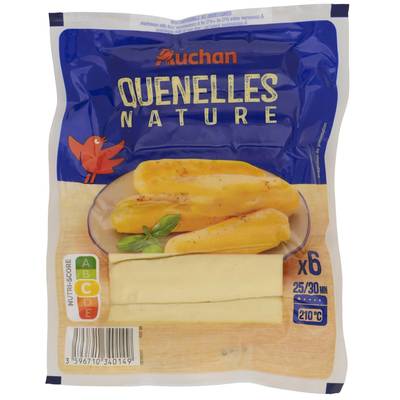 Auchan Quenelles Nature, 6 pièces - 240g