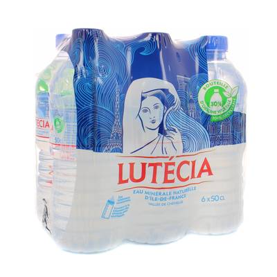 Lutecia Eau minérale naturelle, 6x50cl