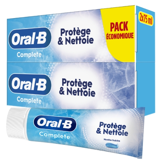 Dentifrice Protège et Nettoie Anti-Bactérie Menthe Fraîche Complete ORAL-B