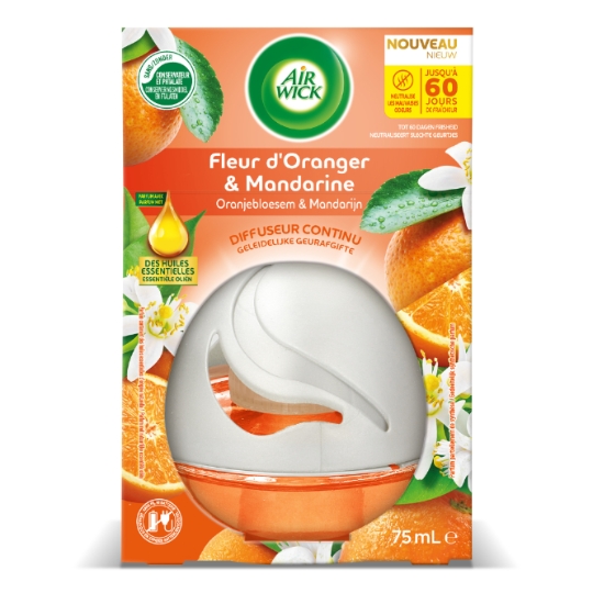 Diffuseur Continu aux Huiles Essentielles Fleur d'Oranger & Mandarine AIR WICK