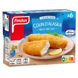 FINDUS Panés colin d'Alaska 100% filet MSC