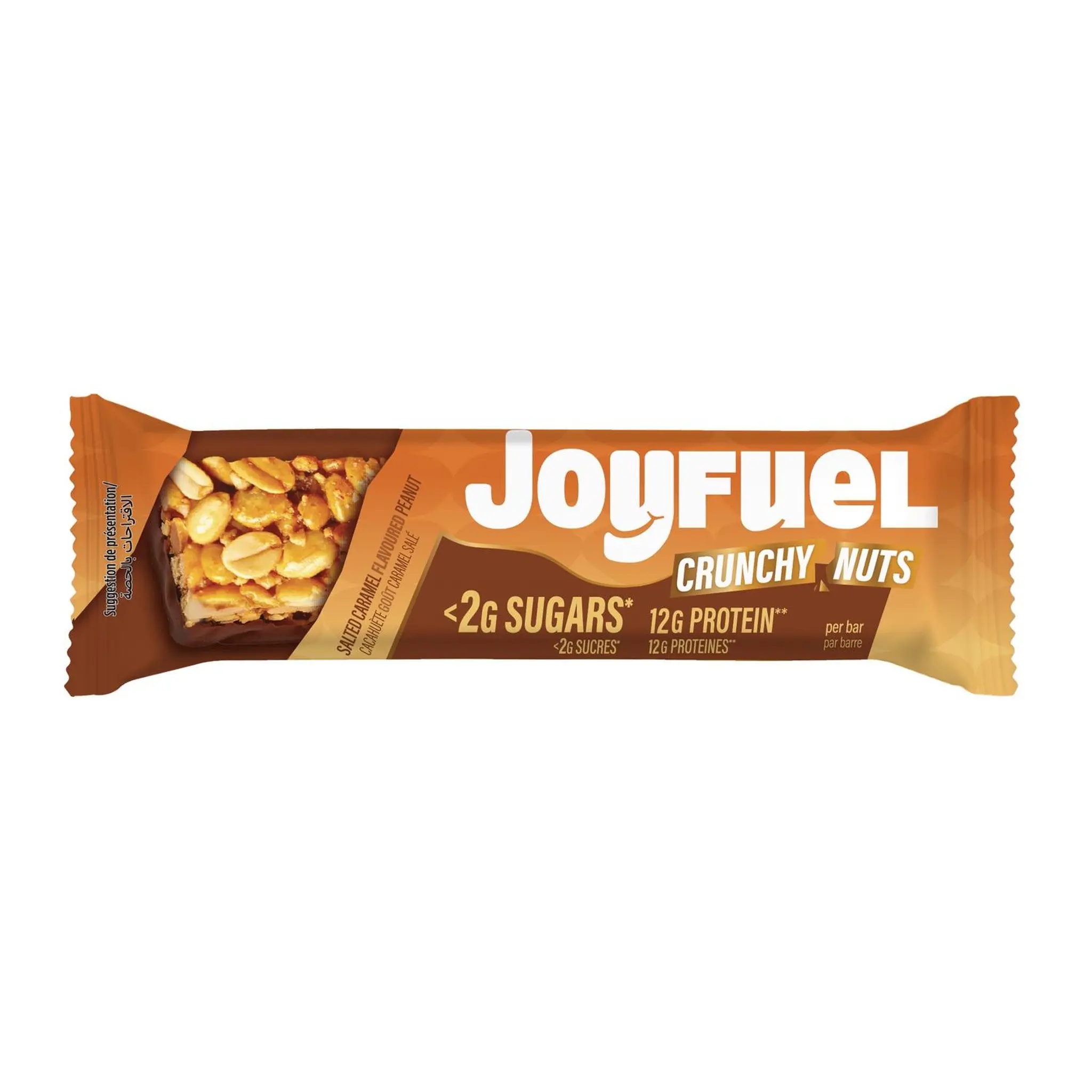 JOYFUEL Barre protéinée aux cacahuètes saveur caramel salé