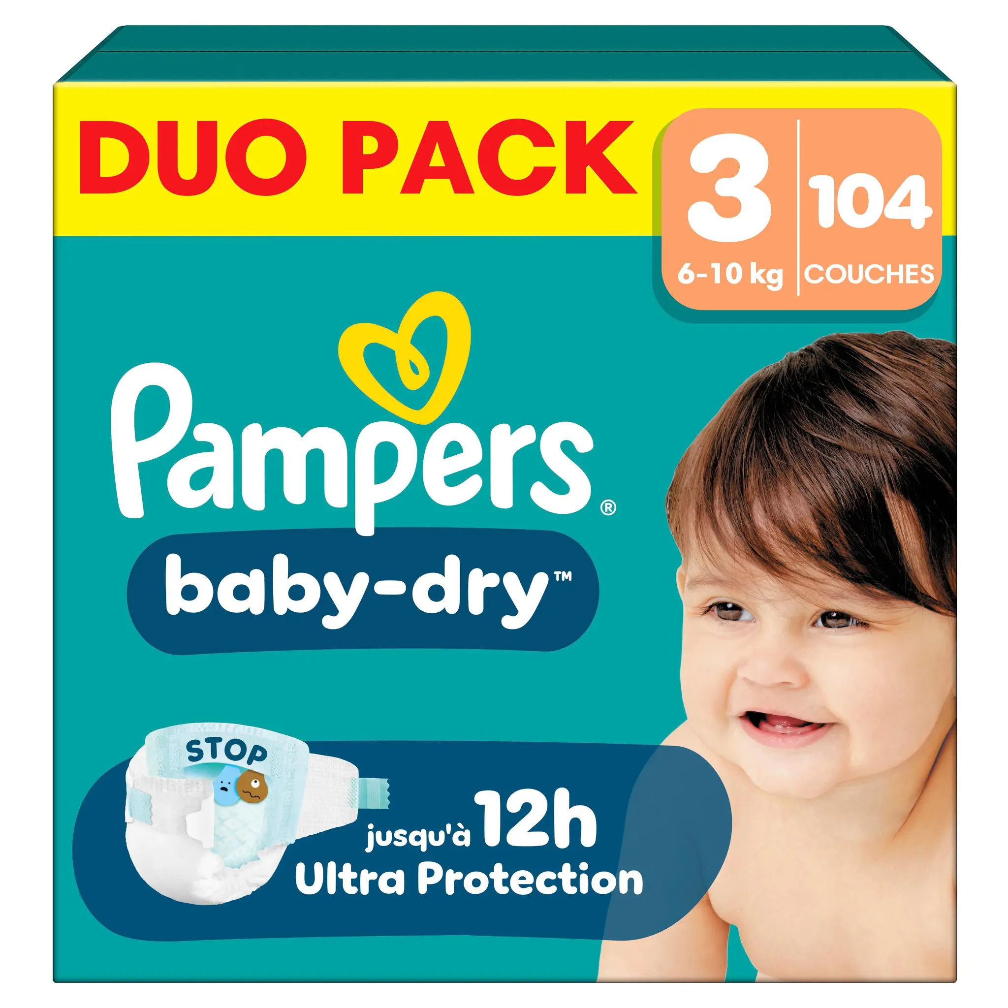 PAMPERS Baby Dry couches taille 3 (6-10kg)