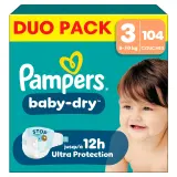 PAMPERS Baby Dry couches taille 3 (6-10kg)