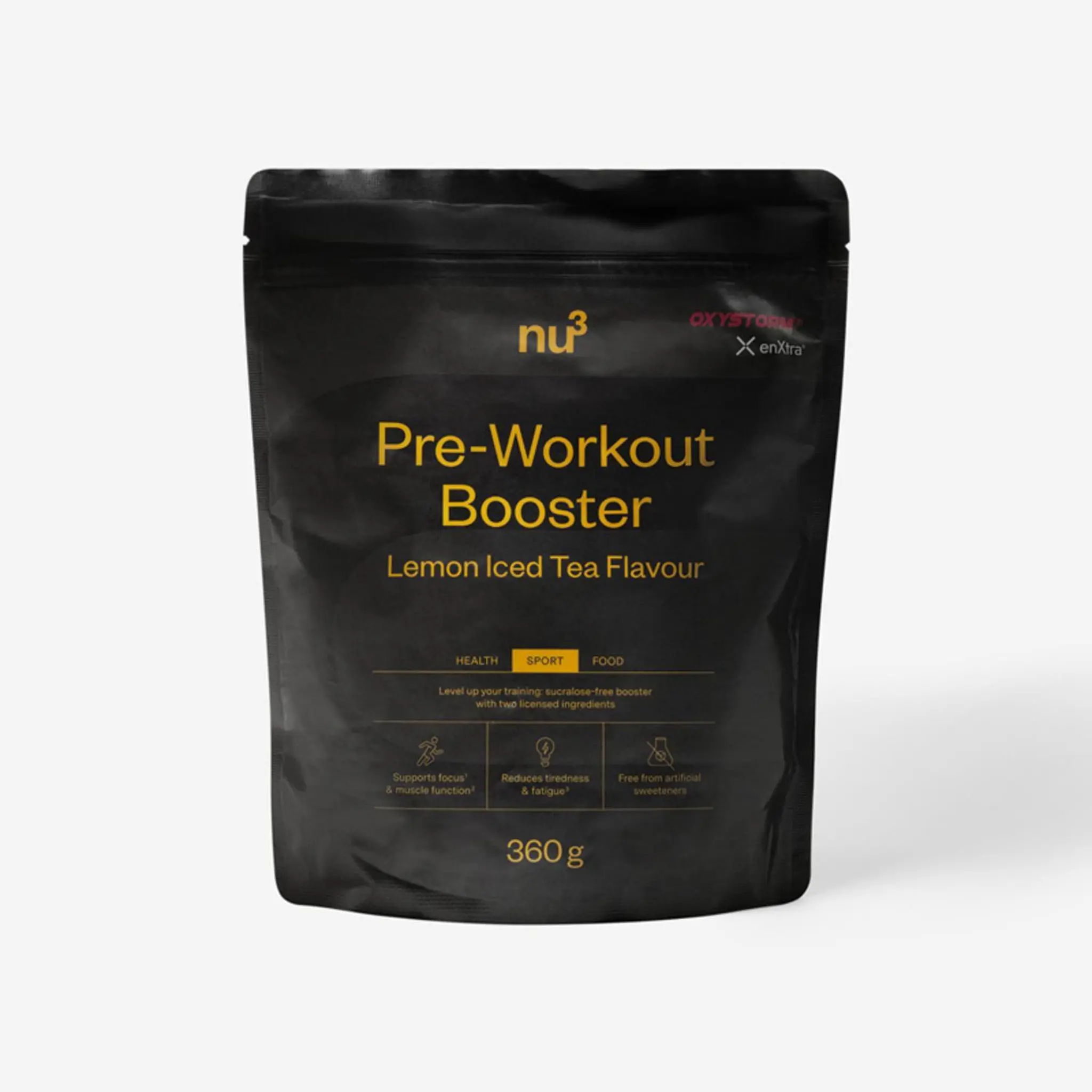 NU3 Pre-workout booster en poudre saveur ice tea citron