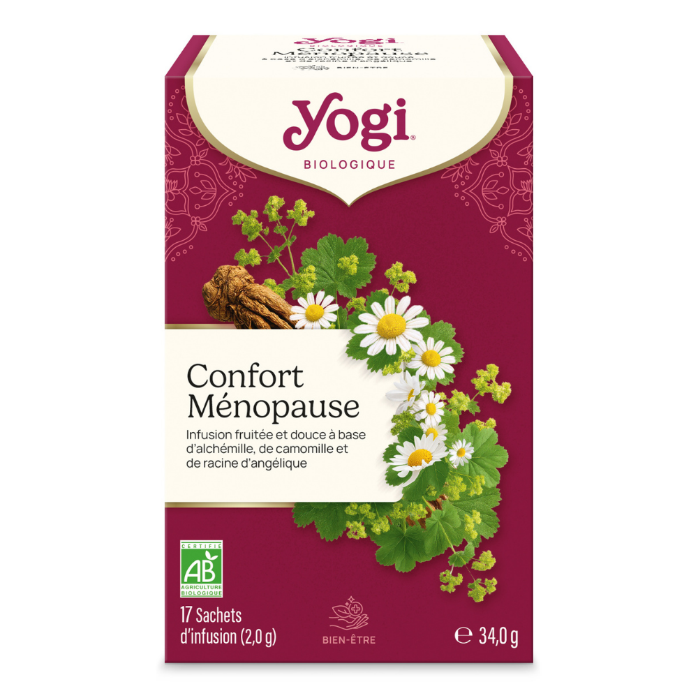 Infusion Confort Ménopause - fenouil, menthe poivrée et camomille bio x 17
