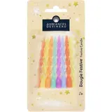 Ambiances Devineau Bougies twistées pastelles, 8 bougies