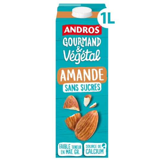 Boisson Végétale Amande Sans Sucres Gourmand & Végétal ANDROS