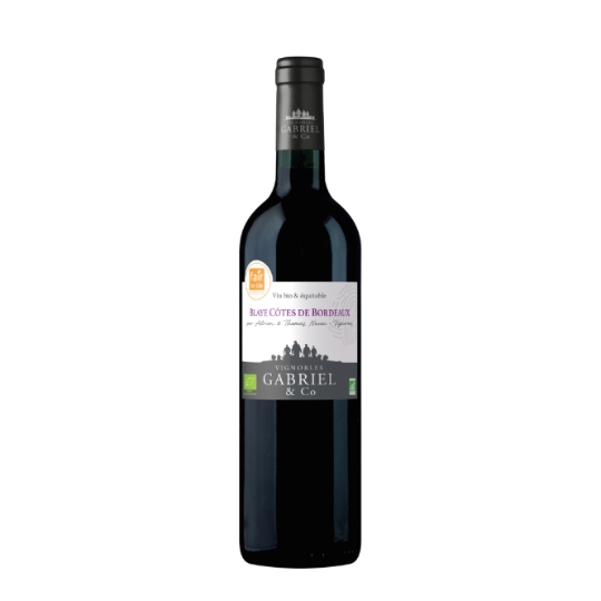 Vin Rouge AOP Blaye Côtes de Bordeaux Bio VIGNOBLES GABRIEL & CO