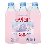 Eau minérale naturelle plate EVIAN - 6x50cl