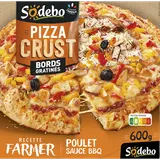 PizzaCrust Farmer poulet rôti sauce barbecue et poivrons grillés SODEBO, 600g