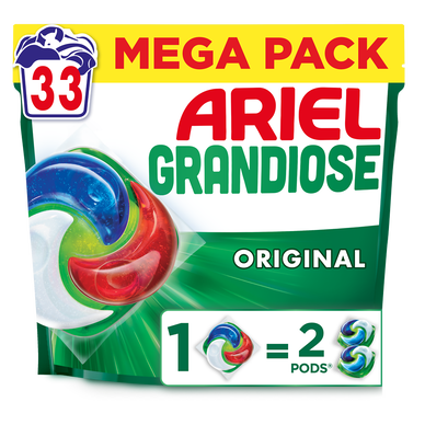 Lessive capsule ARIEL PODS Tout en Un Grandiose Original x33