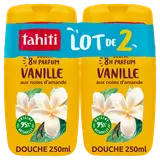 Gel douche TAHITI 8h vanille et lait 2x250ml