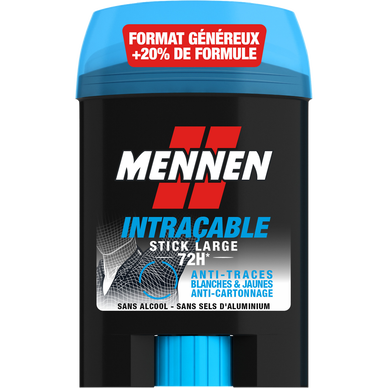 Déodorant homme anti-transpirant intraçable 72h MENNEN - stick 60ml