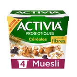Yaourts céréales bifidus muesli ACTIVIA - 4x120g