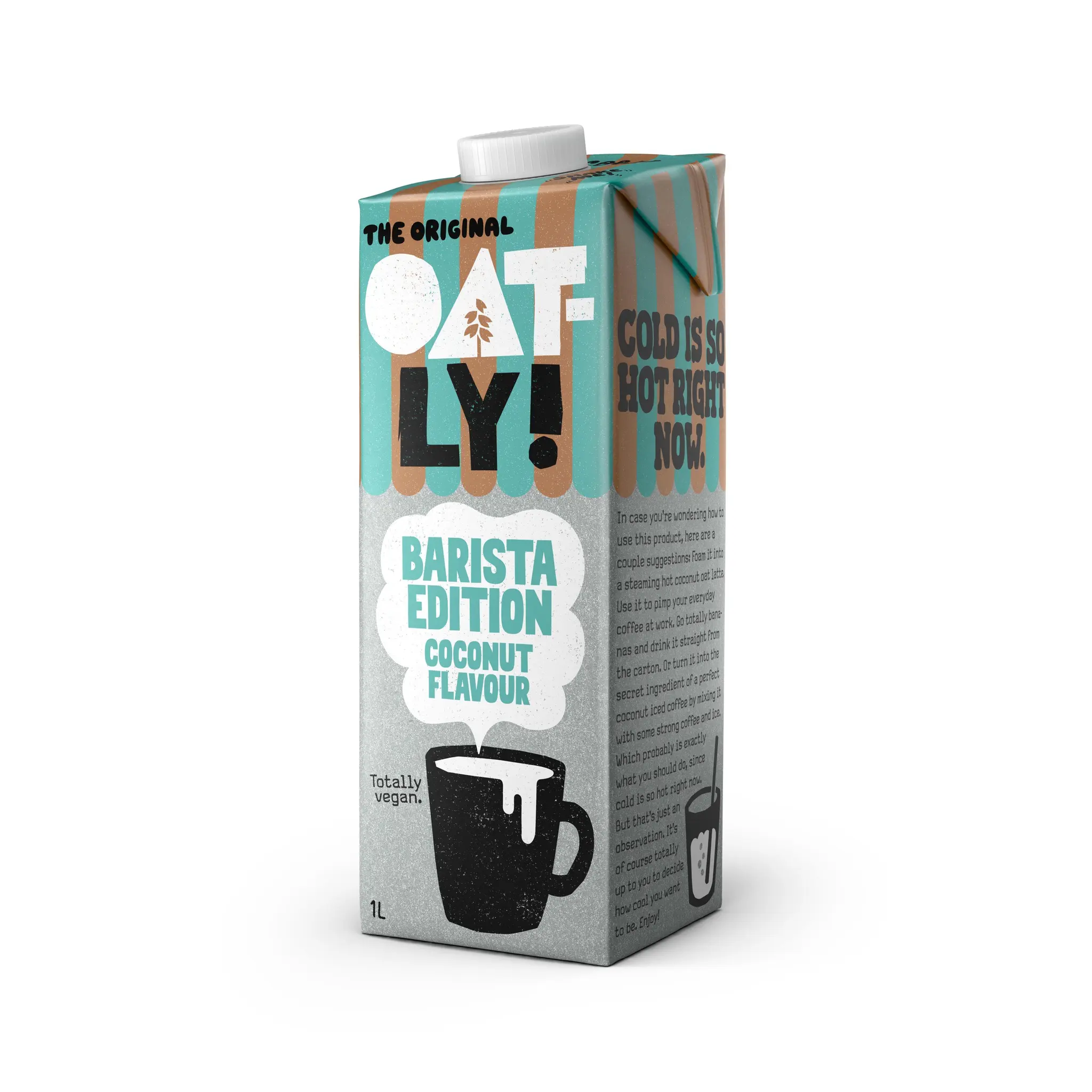 OATLY Barista Boisson végétale à l'avoine saveur coco