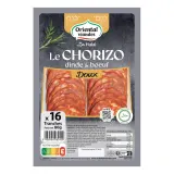 ORIENTAL VIANDES Chorizo dinde et boeuf doux halal