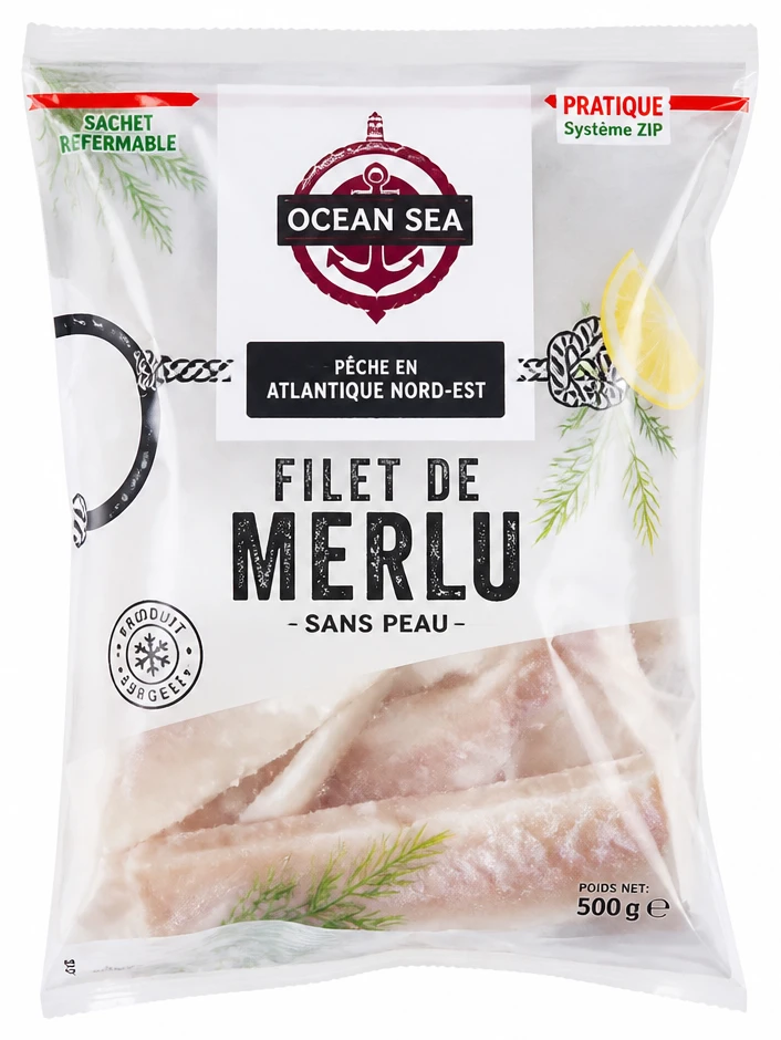 Filet de merlu surgelé