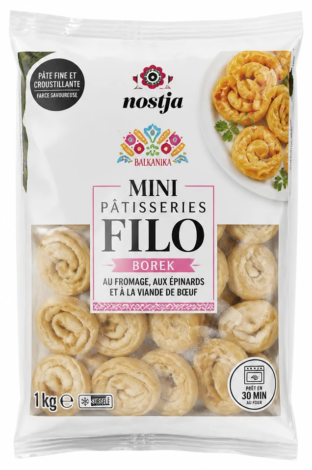 Mini patisseries filo