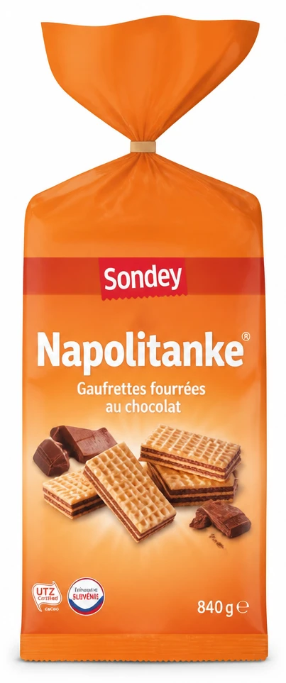 Gaufrettes fourrées au chocolat Napolitanke